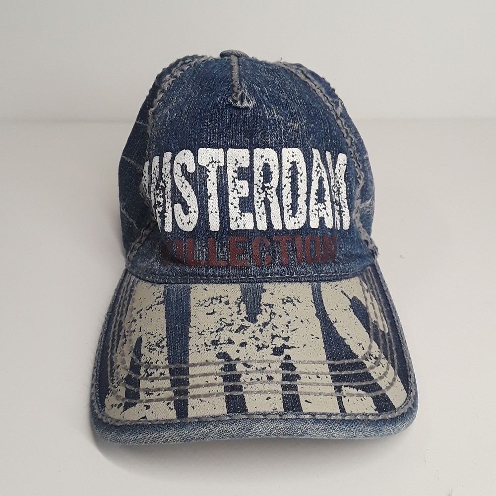 ROBIN RUTH Denim Distressed Amsterdam Cap